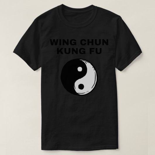 T-shirt Wing Chung Kung Fu Yin Yang Conception pour Wing C (Design devant)