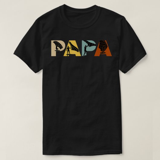 T-shirt Wing Foil Papa Wing Surf Papa Wingfoil (Design devant)