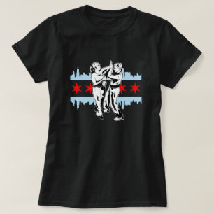 T-shirt Wing Tsun Chicago Skyline