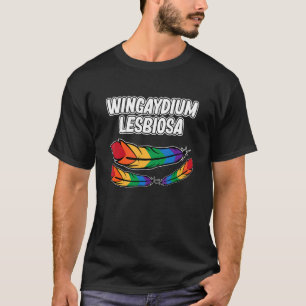 T-shirt Wingaydium Lesbiosa Lgbtq Lesbians Prière Mois Arg