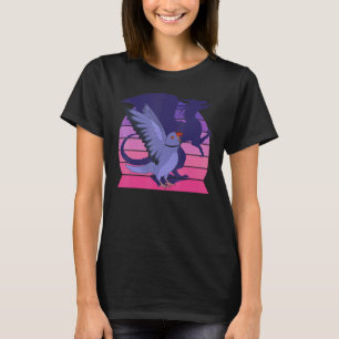 T-shirt Winged Dragon I hurle Violet Indian Ringneck P