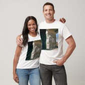 T-shirt Winged humain-a dirigé le taureau, période (Unisexe)