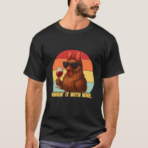 T-shirt Winginu2019 avec la vie de ferme vinicole Funny Sa