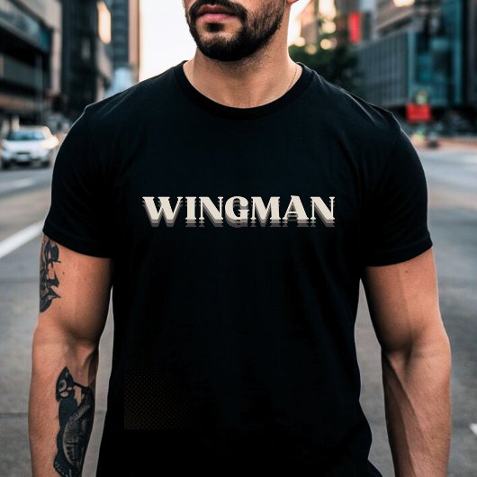 T-shirt Wingman Vintage - Déclaration Audacieuse Minimalis
