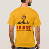 T-shirt Wings of remembrance gold (Dos)