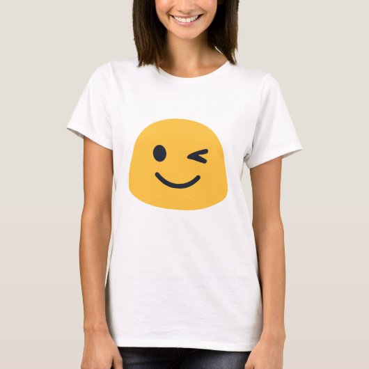 T-shirt Wink Emoji (Devant)