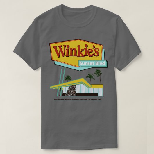 T-shirt Winkies Restaurant Mulholland Drive (Design devant)