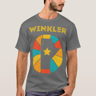 T-shirt Winkler Manitoba Canada Souveni Vintage en détress
