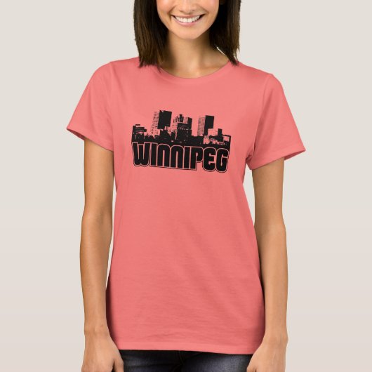 T-shirt Winnipeg Skyline (Devant)