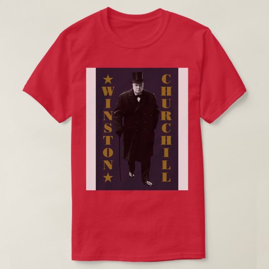 T-shirt Winston Churchill 1 (Design devant)