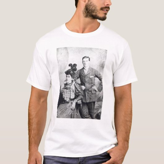 T-shirt Winston Churchill avec le sien mère 2 (Devant)