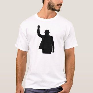 T-shirt Winston Churchill - silhouette de victoire