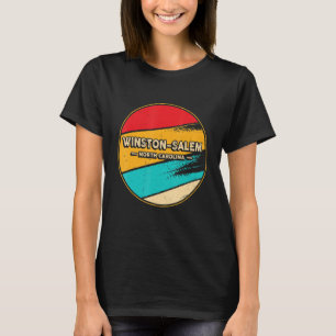 T-shirt Winston Salem Caroline du Nord Retro Vintage Sunse