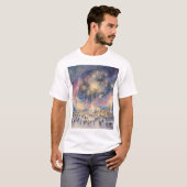 T-shirt Winter Fireworks Spectacle – New Years Celebration (Devant entier)