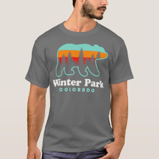 T-shirt Winter Park Colorado Vacances Voyage Ours Arbres
