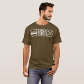 T-shirt Winter skiing (Devant entier)