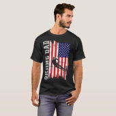 T-shirt Winter Skiing Dad For Lover Ski Usa Flag Skiers Fa (Devant entier)