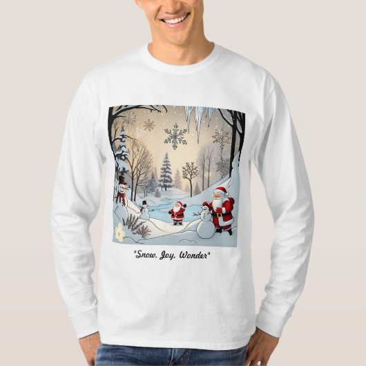 T-shirt 'Winter Wonderland Bliss' (Devant)