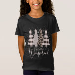 T-Shirt Winter Wonderland Christmas Tree Buffalo Plaid Leo<br><div class="desc">Hiver Merveilles Arbre de Noël Buffalo Plaid Leopard</div>