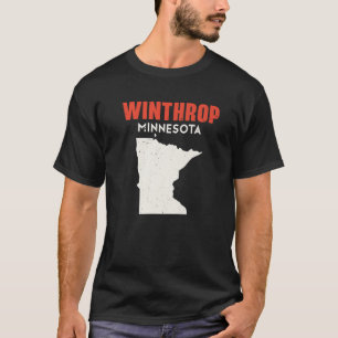 T-shirt Winthrop Minnesota États-Unis Amérique Voyage Minn