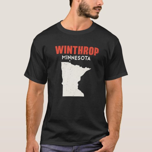 T-shirt Winthrop Minnesota États-Unis Amérique Voyage Minn (Devant)