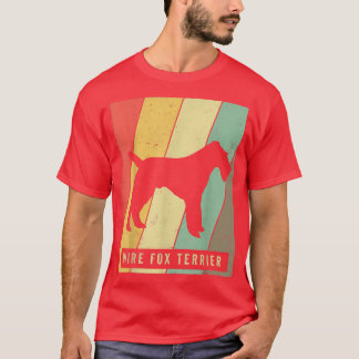 T-shirt Wire Fo Terrier Dog Retro Vintage