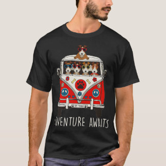 T-shirt Wire Fox Terrier Adventure Await Artwork