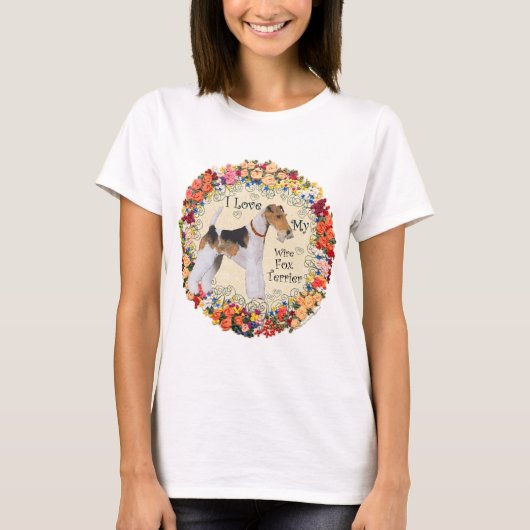 T-shirt Wire Fox Terrier Love (Devant)
