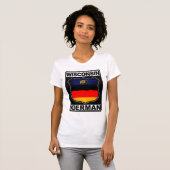 T-shirt Wisconsin allemand américain (Devant entier)