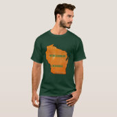T-shirt Wisconsin Cheese Pride Carte Hommes Unisex TDZ T-S (Devant entier)
