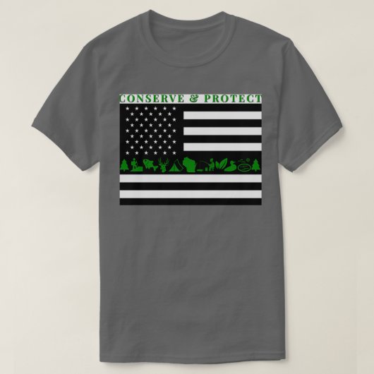 T-shirt Wisconsin DNR Conservation Warden (Design devant)