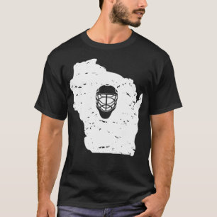 T-shirt Wisconsin Hockey, WIS Goalie Gear, Hockey sur glac