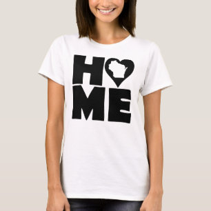 T-shirt Wisconsin Maison Heart State Tees
