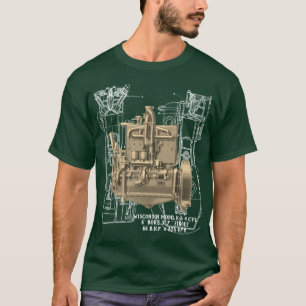 T-shirt Wisconsin Moteur Milwaukee Wisconsin Moteur à gaz