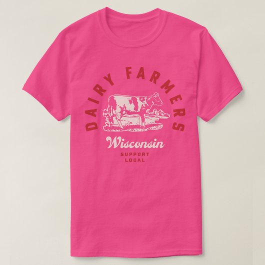 T-shirt Wisconsin Producteurs laitiers Vaches laitières Va (Design devant)
