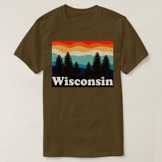 T-shirt Wisconsin Retro (Design devant)