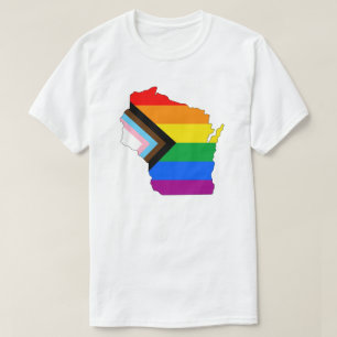 T-shirt Wisconsin State Pride LGBTQ Progress Pride
