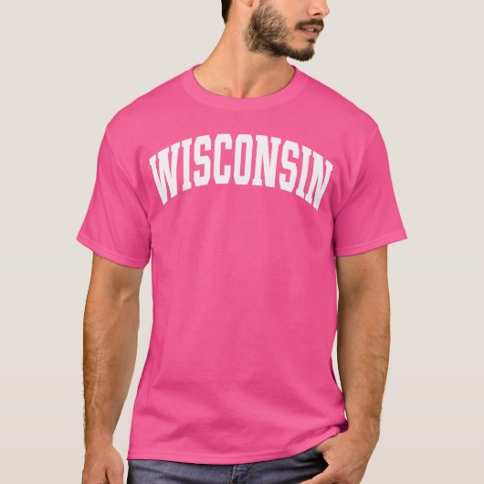 T-shirt Wisconsin Varsity Style gift (Devant)