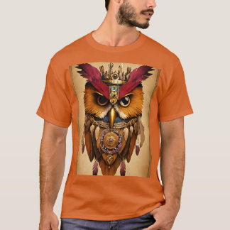 T-shirt Wise Owl Shaman, avec inspiration américai
