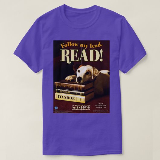 T-shirt Wishbone chien LIRE  (Design devant)