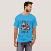 T-shirt Wishin I était Fishin (Devant entier)