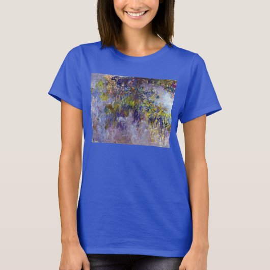 T-shirt Wisteria (moitié gauche) par Claude Monet (Devant)
