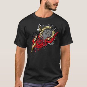 T-shirt (wit) met afbeelding aan de voorkant