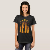 T-shirt Witch Dancing Fire Wiccan Burning Moon Cycle Wic (Devant entier)