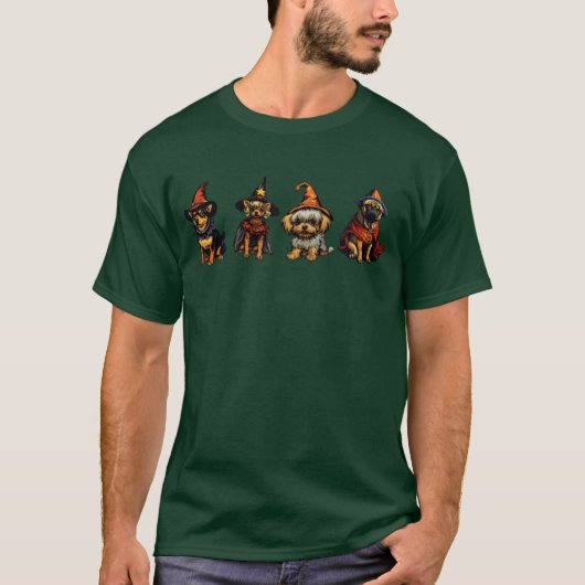 T-shirt Witch Dogs cadeaux amis (Devant)