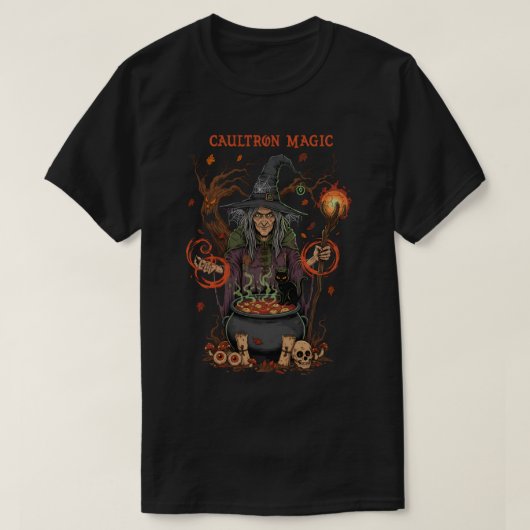 T-shirt Witch Halloween (Design devant)