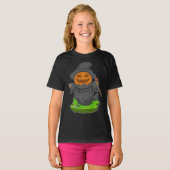 T-shirt Witch Halloween Citrouille (Devant entier)