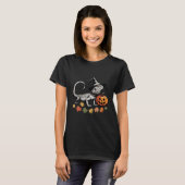 T-shirt Witch Lizard avec Citrouille Halloween (Devant entier)
