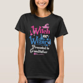 T-shirt Witch or Wizard Promoted To Grandfather Gender Rev (Devant)