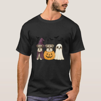 T-shirt Witch Schnauzer Halloween Schnauzer Dog Mom Dog Lo